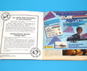 1988 GI JOE GI JOE PANINI STICKER ALBUM NEAR COMPLETE NL DUTCH HASBRO