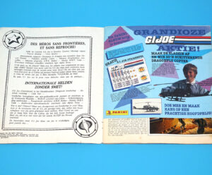 1988 GI JOE GI JOE PANINI STICKER ALBUM NEAR COMPLETE NL DUTCH HASBRO