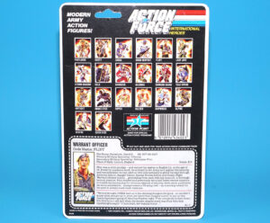 1985 GI JOE FLINT v1 CARDBACK UNCUT FILE CARD ACTION FORCE UK 1986 HASBRO