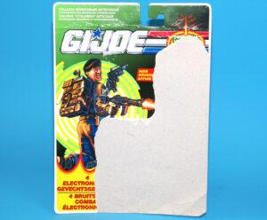 1990 GI JOE SONIC FIGHTERS DIAL-TONE v3 CARDBACK UNCUT FILE CARD NL FR BENELUX EURO 1991 HASBRO