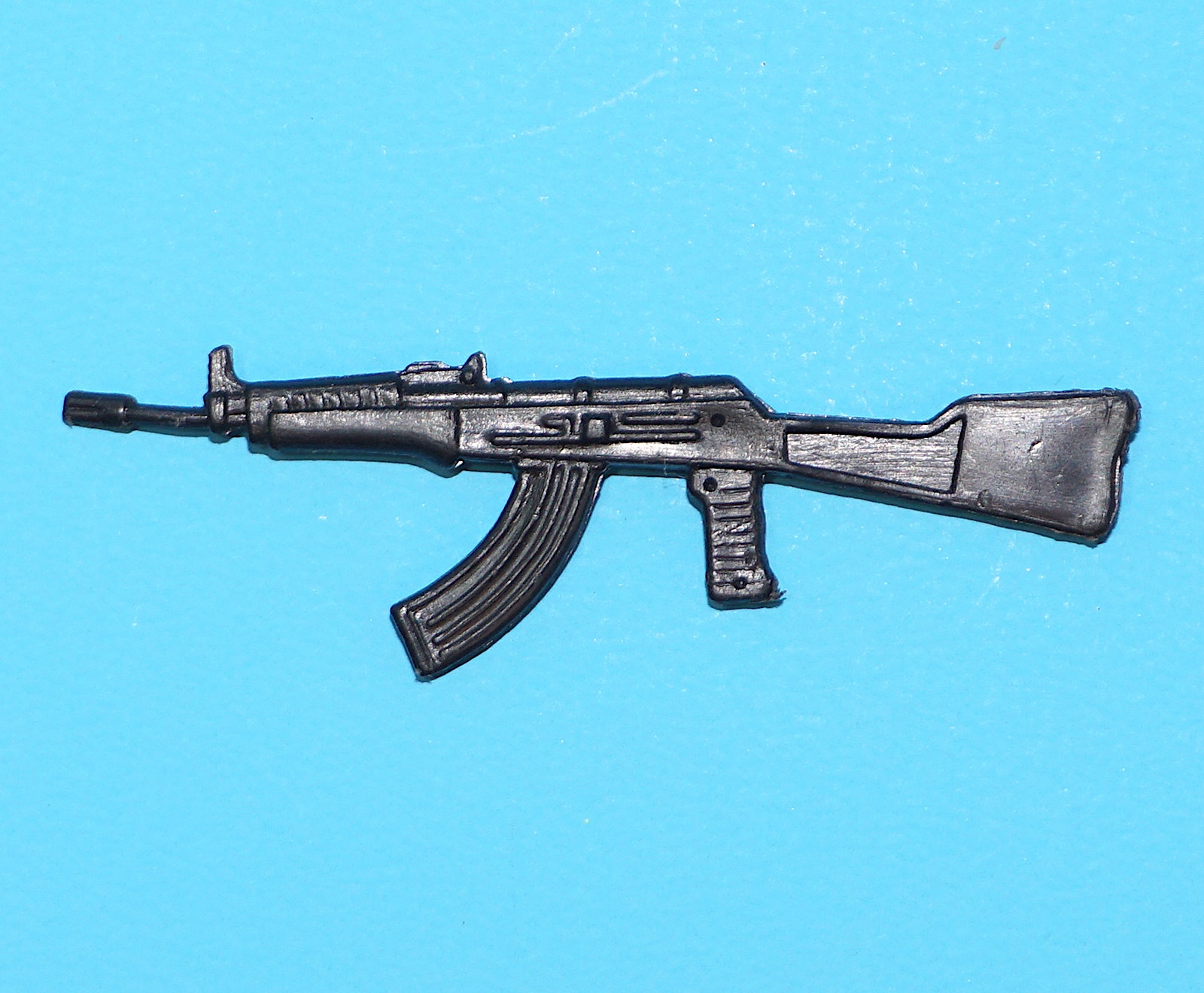 1982 GI JOE COBRA OFFICER v1 1983 v1.5 ORIGINAL SPARE PART AK-47 ATTACK RIFLE GUN HASBRO - Image 2