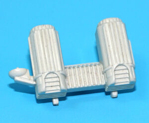 1990 GI JOE METAL-HEAD v1 ORIGINAL SPARE PART BACKPACK FRAME & LAUNCHER HASBRO