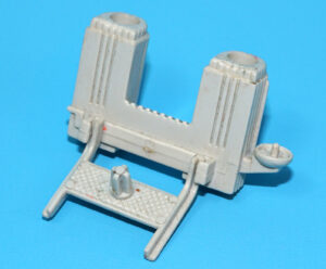 1990 GI JOE METAL-HEAD v1 ORIGINAL SPARE PART BACKPACK FRAME & LAUNCHER HASBRO