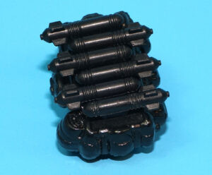 1989 GI JOE DOWNTOWN v1 ORIGINAL SPARE PART BACKPACK & MORTAR SHELLS HASBRO