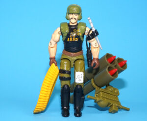 1989 GI JOE BACKBLAST v1 100% COMPLETE C9 FACTORY ERROR DOUBLE GO ARMY STAMP HASBRO READ
