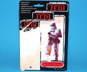 STAR WARS ROTJ TRI-LOGO IMPERIAL STORMTROOPER (HOTH BATTLE GEAR) CARDBACK CARD 79-BACK 1984 KENNER PALITOY