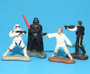 STAR WARS MICRO MACHINES DIE CAST MINI FIGURES STORMTROOPER DARTH VADER LUKE SKYWALKER HAN SOLO 1993 GALOOB