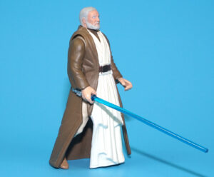 STAR WARS POTF2 BEN OBI-WAN KENOBI LONG SABER 100% COMPLETE 1995 KENNER