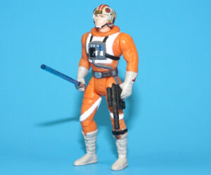 STAR WARS POTF2 LUKE X-WING PILOT SHORT SABER 100% COMPLETE 1995 KENNER