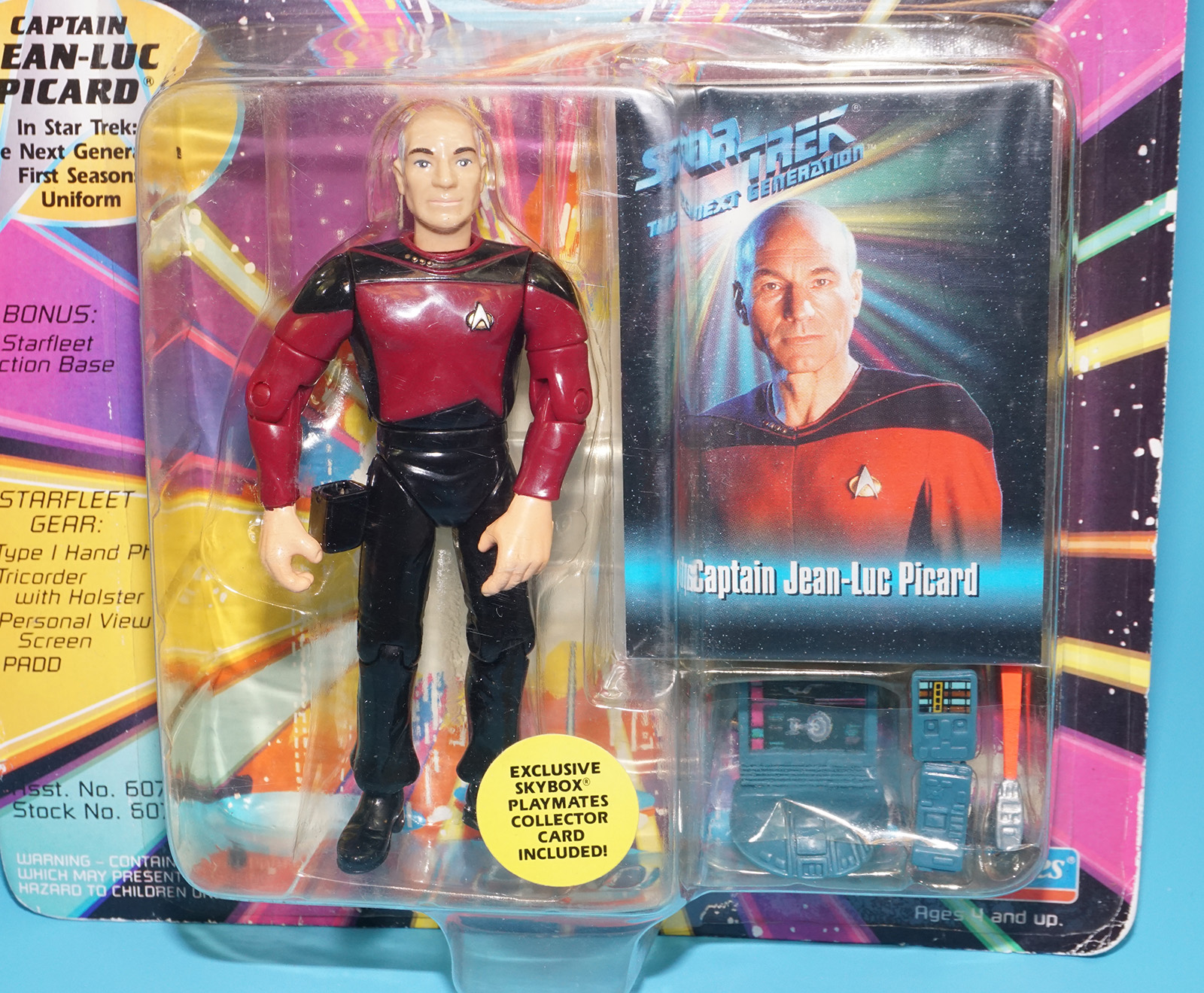 STAR TREK TNG NEXT GENERATION CAPTAIN JEAN-LUC PICARD MOC MOSC US CARD 1993 PLAYMATES - Image 2