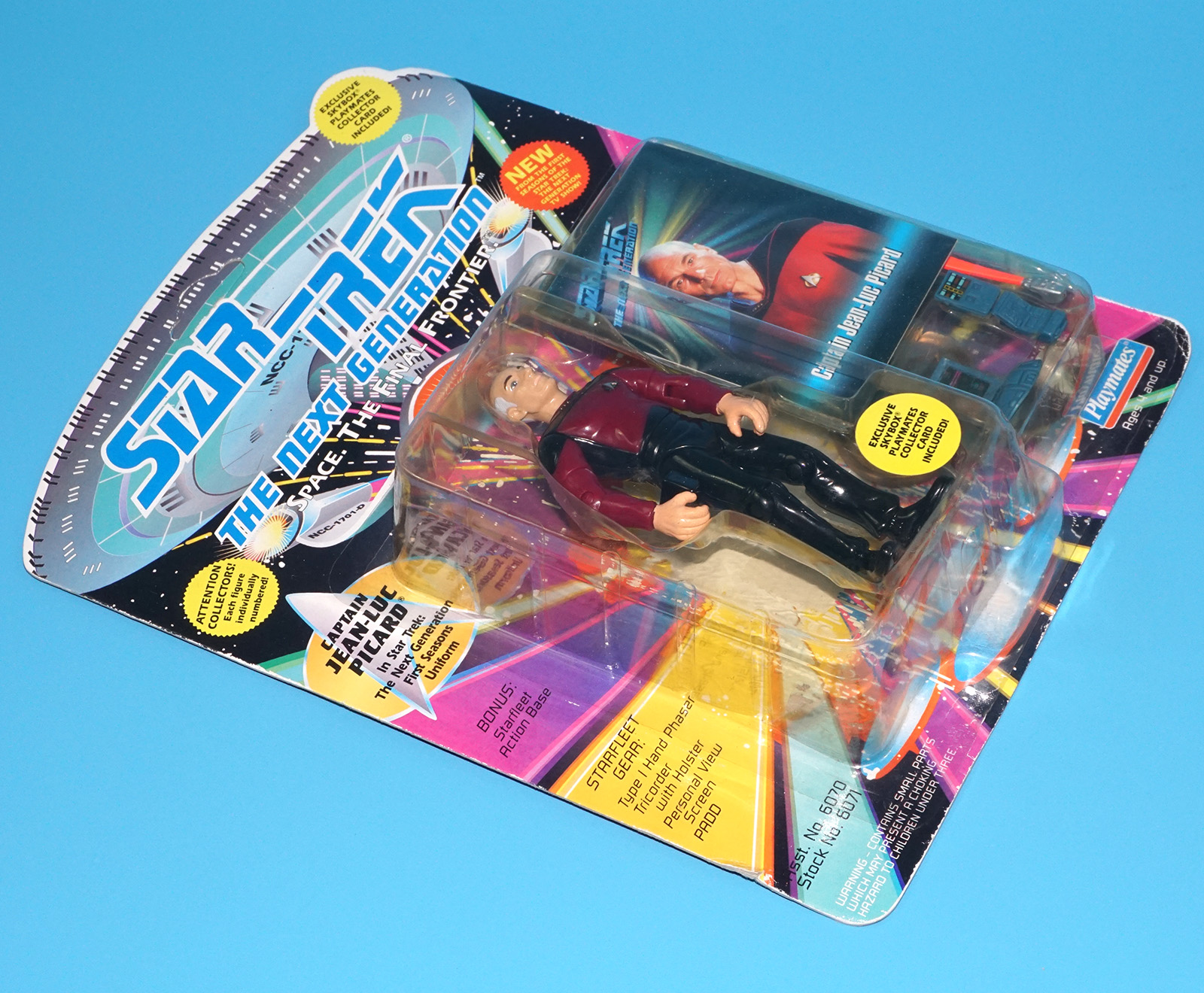 STAR TREK TNG NEXT GENERATION CAPTAIN JEAN-LUC PICARD MOC MOSC US CARD 1993 PLAYMATES - Image 3