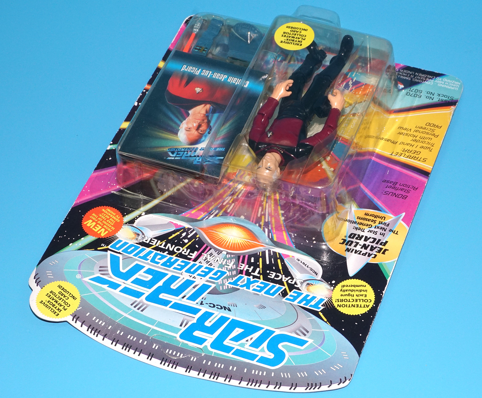 STAR TREK TNG NEXT GENERATION CAPTAIN JEAN-LUC PICARD MOC MOSC US CARD 1993 PLAYMATES - Image 4