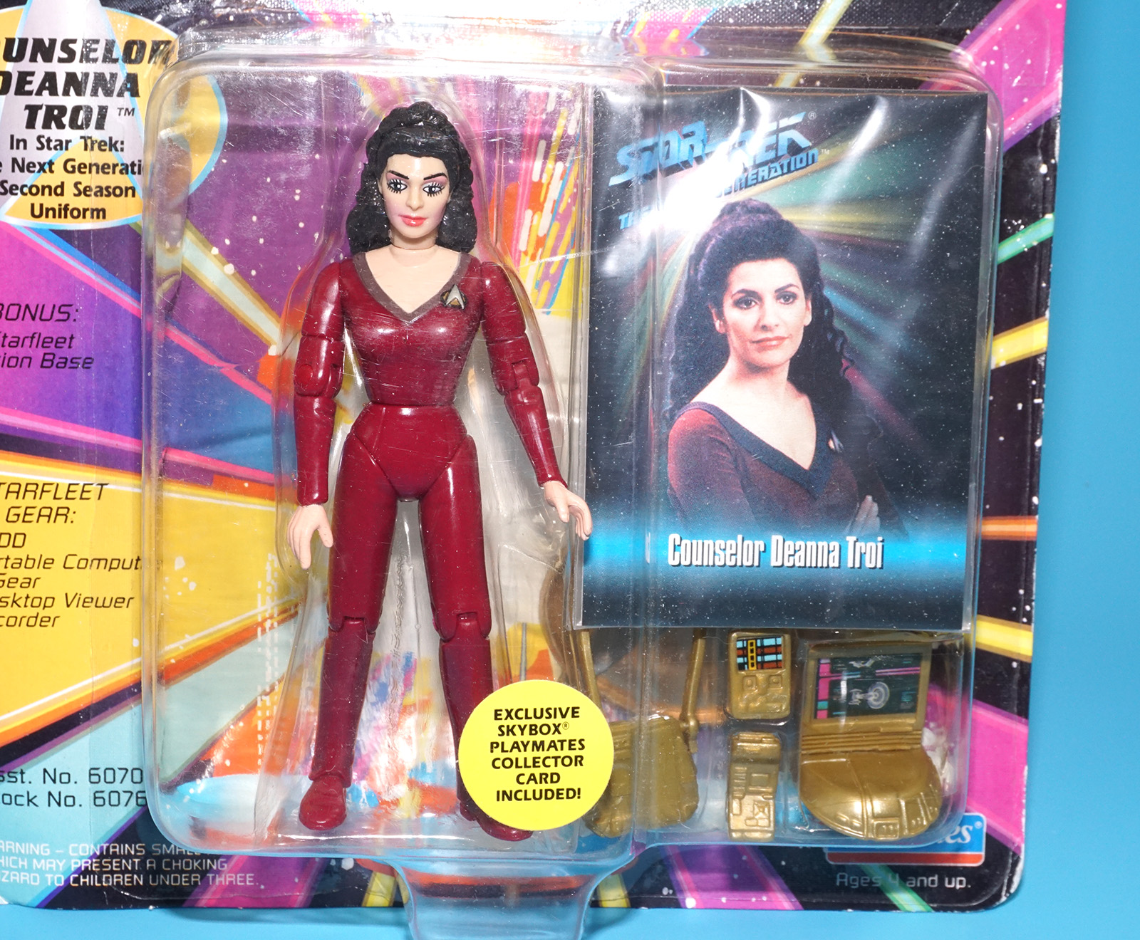 STAR TREK TNG NEXT GENERATION COUNSELOR DEANNA TROI MOC MOSC US CARD 1993 PLAYMATES - Image 2