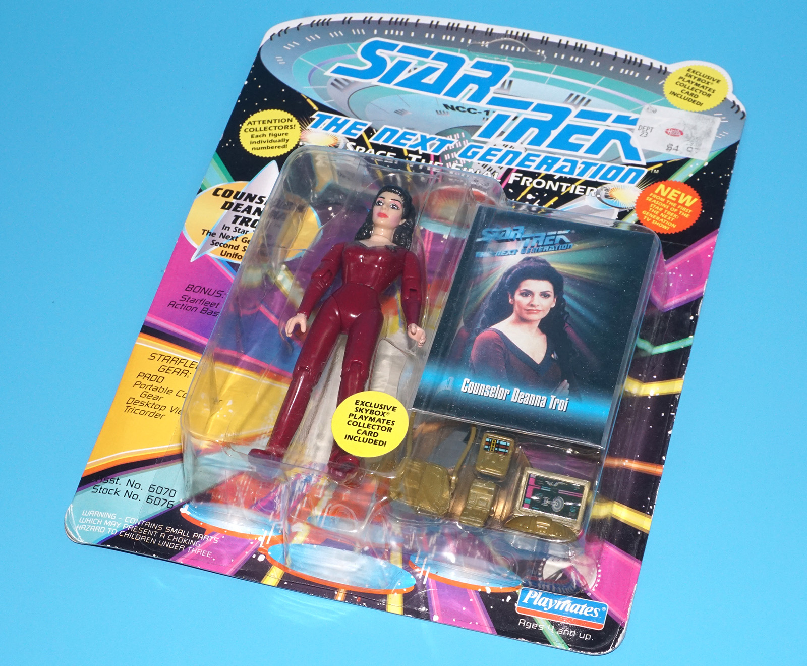 STAR TREK TNG NEXT GENERATION COUNSELOR DEANNA TROI MOC MOSC US CARD 1993 PLAYMATES - Image 6