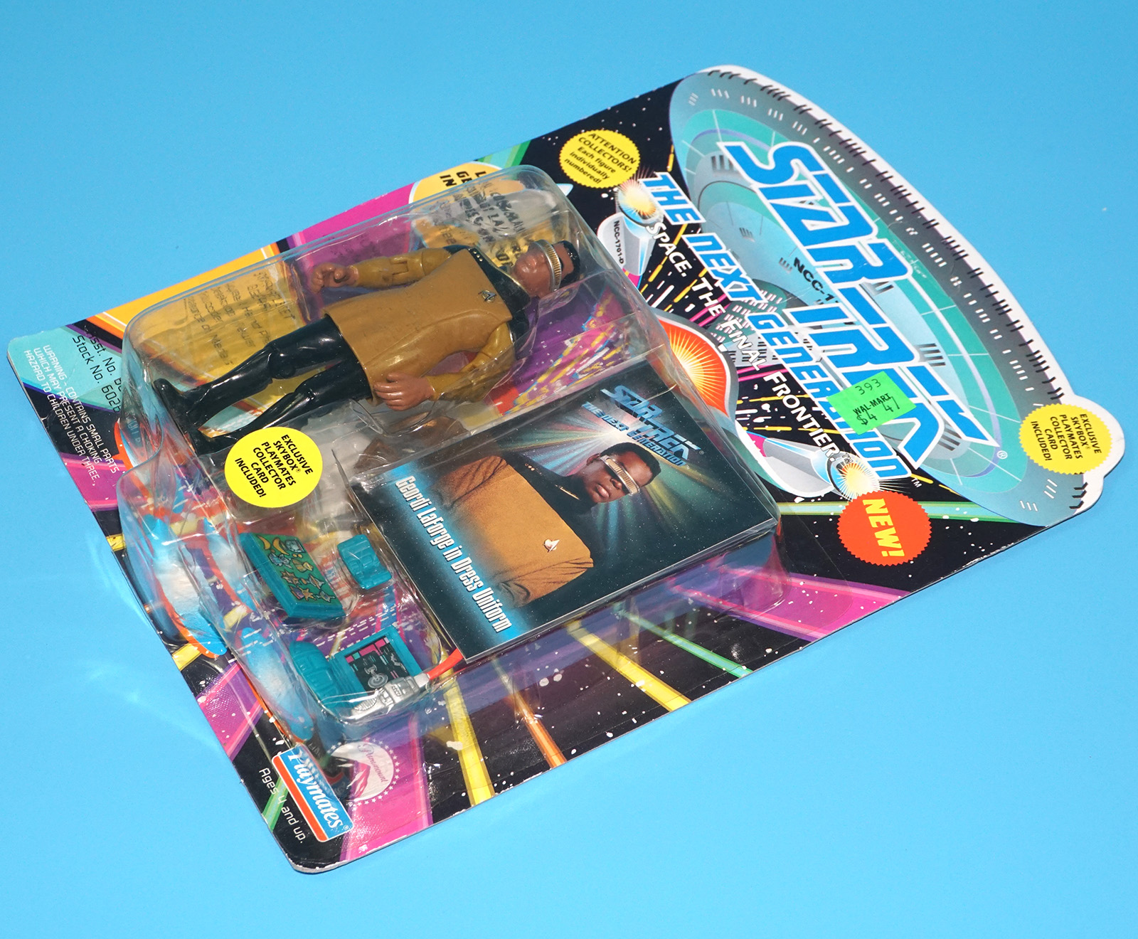 STAR TREK TNG NEXT GENERATION LT. COMMANDER GEORDI LA FORGE IN DRESS UNIFORM MOC MOSC US CARD 1993 PLAYMATES - Image 7