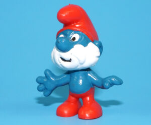 SMURFS 20001 PAPA SMURF HONG KONG COO 1969 SCHLEICH