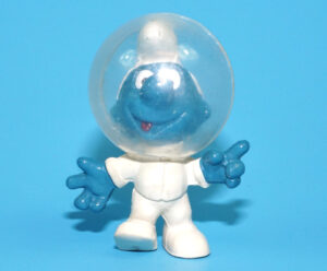SMURFS 20003 ASTRO SMURF ASTRONAUT HONG KONG COO 1969 SCHLEICH
