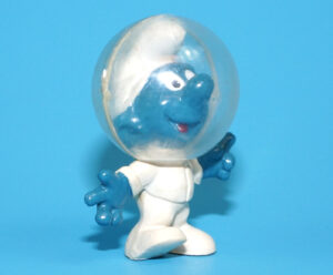 SMURFS 20003 ASTRO SMURF ASTRONAUT HONG KONG COO 1969 SCHLEICH