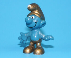 SMURFS 20005 GOLD SMURF W. GERMANY COO 1965 SCHLEICH