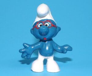 SMURFS 20006 BRAINY SMURF HONG KONG COO 1969 SCHLEICH