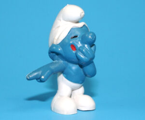 SMURFS 20011 LAUGHING SMURF W. GERMANY COO 1970 SCHLEICH