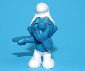 SMURFS 20011 LAUGHING SMURF HONG KONG COO 1970 SCHLEICH