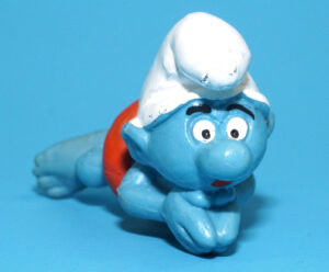 SMURFS 20025 SWIMMER SMURF W. GERMANY COO 1977 SCHLEICH