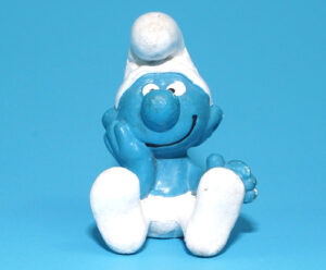 SMURFS 20027 THINKER SMURF W. GERMANY COO 1979 SCHLEICH