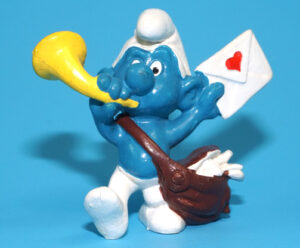 SMURFS 20031 POSTMAN SMURF W. GERMANY COO 1978 SCHLEICH