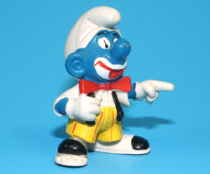 SMURFS 20033 CLOWN SMURF PORTUGAL COO YELLOW DOT 1978 SCHLEICH