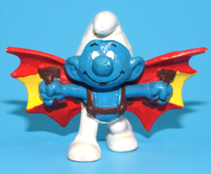 SMURFS 20036 HANG GLIDER SMURF PORTUGAL COO RED DOT 1978 SCHLEICH
