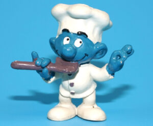 SMURFS 20042 CHEF SMURF HONG KONG COO 1978 SCHLEICH