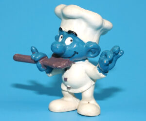SMURFS 20042 CHEF SMURF HONG KONG COO 1978 SCHLEICH