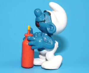 SMURFS 20057 THIRSTY SMURF HONG KONG COO 1979 SCHLEICH