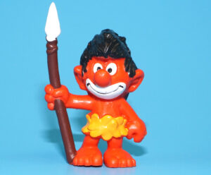 SMURFS 20069 JUNGLE SMURF SCHLIPS SWOOF W. GERMANY COO 1973 SCHLEICH