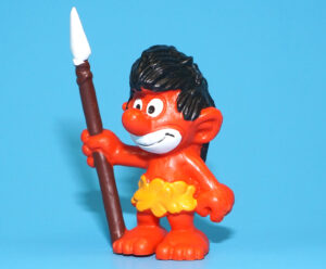 SMURFS 20069 JUNGLE SMURF SCHLIPS SWOOF W. GERMANY COO 1973 SCHLEICH