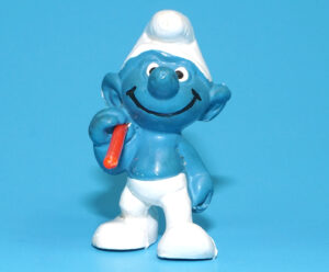 SMURFS 20088 TRAVELER SMURF NO COO 1975 BULLY SCHLEICH