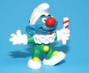 SMURFS 20090 CLOWN SMURF JESTER W. GERMANY COO 1976 BULLY SCHLEICH