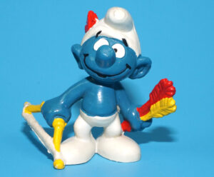 SMURFS 20102 ARCHER SMURF HONG KONG COO 1979 SCHLEICH