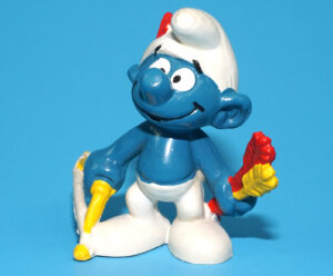 SMURFS 20102 ARCHER SMURF HONG KONG COO 1979 SCHLEICH