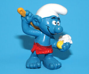 SMURFS 20108 SAUNA SMURF HONG KONG COO 1979 SCHLEICH
