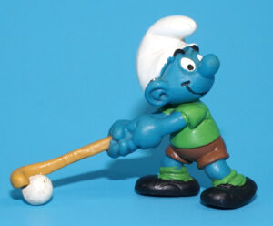 SMURFS 20133 FIELD HOCKEY SMURF W. GERMANY COO 1981 SCHLEICH