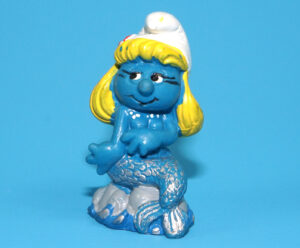 SMURFS 20142 MERMAID SMURFETTE W. GERMANY COO 1981 SCHLEICH