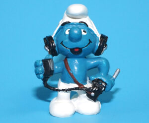 SMURFS 20143 CB OPERATOR SMURF W. GERMANY COO 1982 SCHLEICH