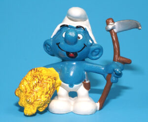 SMURFS 20145 FARMER SMURF W. GERMANY COO 1981 SCHLEICH