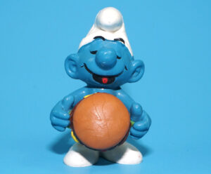 SMURFS 20158 BURGER HAMBURGER SMURF W. GERMANY COO 1983 SCHLEICH