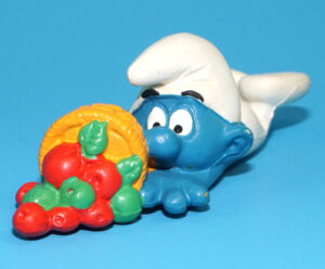 SMURFS 20161 CLUMSY SMURF W. GERMANY COO 1983 SCHLEICH