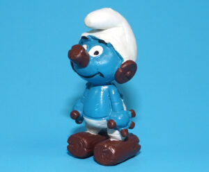 SMURFS 20175 CLOCKWORK ROBOT SMURF W. GERMANY COO 1982 SCHLEICH