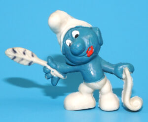 SMURFS KNOCK-OFF 20022 POET SMURF GROTESQUE W. GERMANY COO DUTCH KO 1980s BOOTLEG
