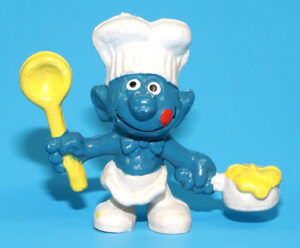 SMURFS KNOCK-OFF 20073 COOK SMURF GROTESQUE W. GERMANY COO DUTCH KO 1980s BOOTLEG